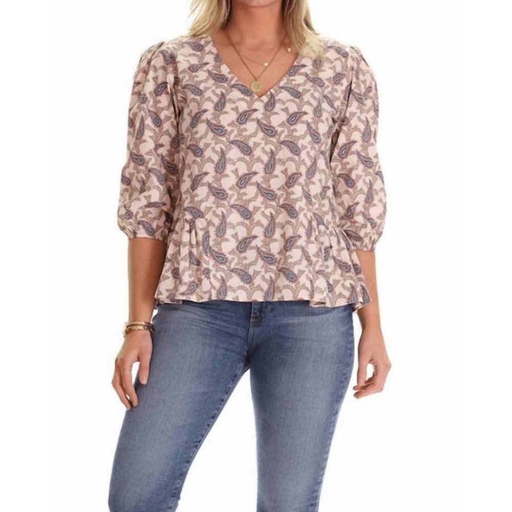 Duffield Lane Savannah Tunic| Fall Paisley, long sleeved| NWOT Size Small